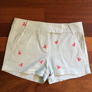 J. Crew Seersucker Lobster Shorts Sz 0